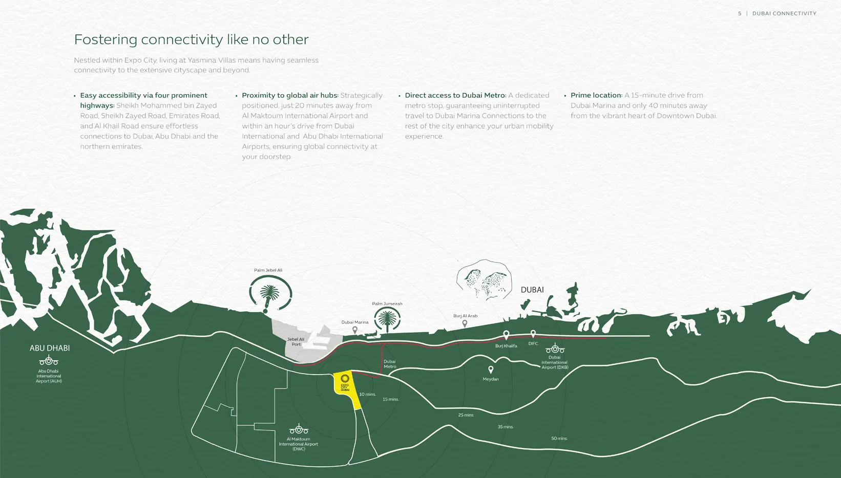 Damac Islands Dubai Location Map