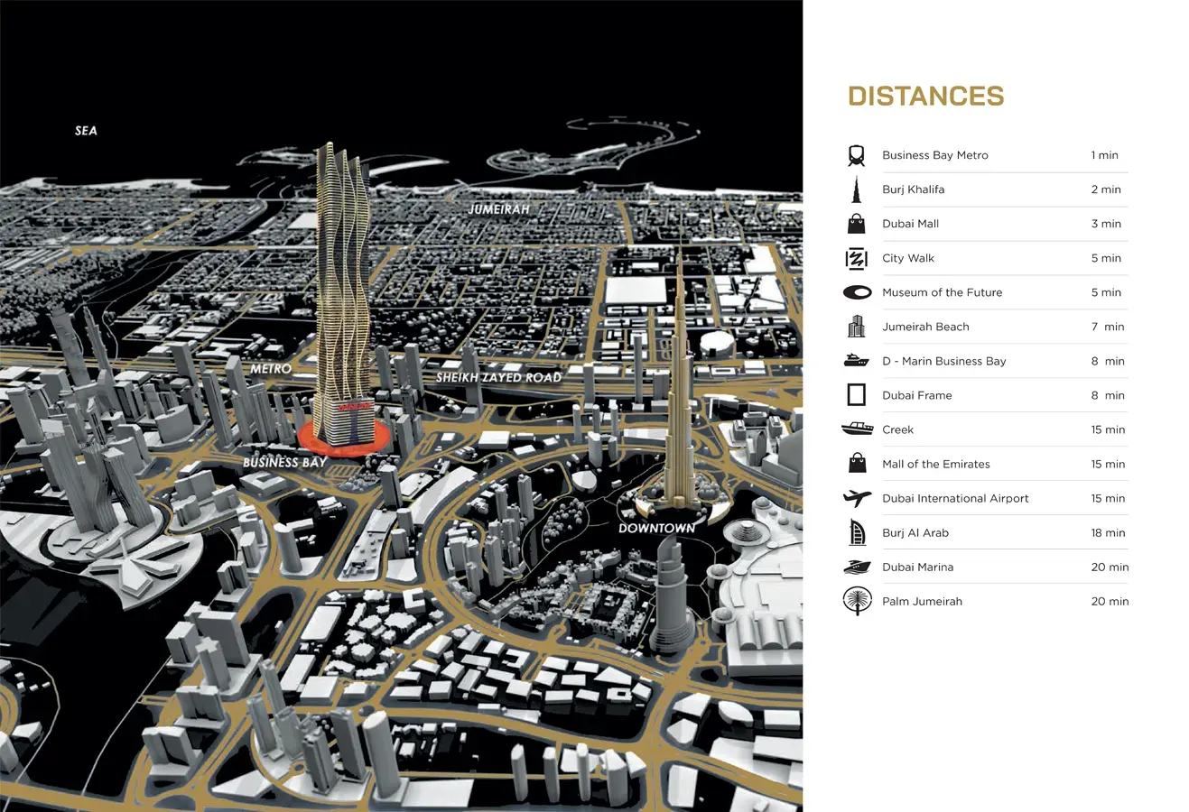 Damac Islands Dubai Location Map