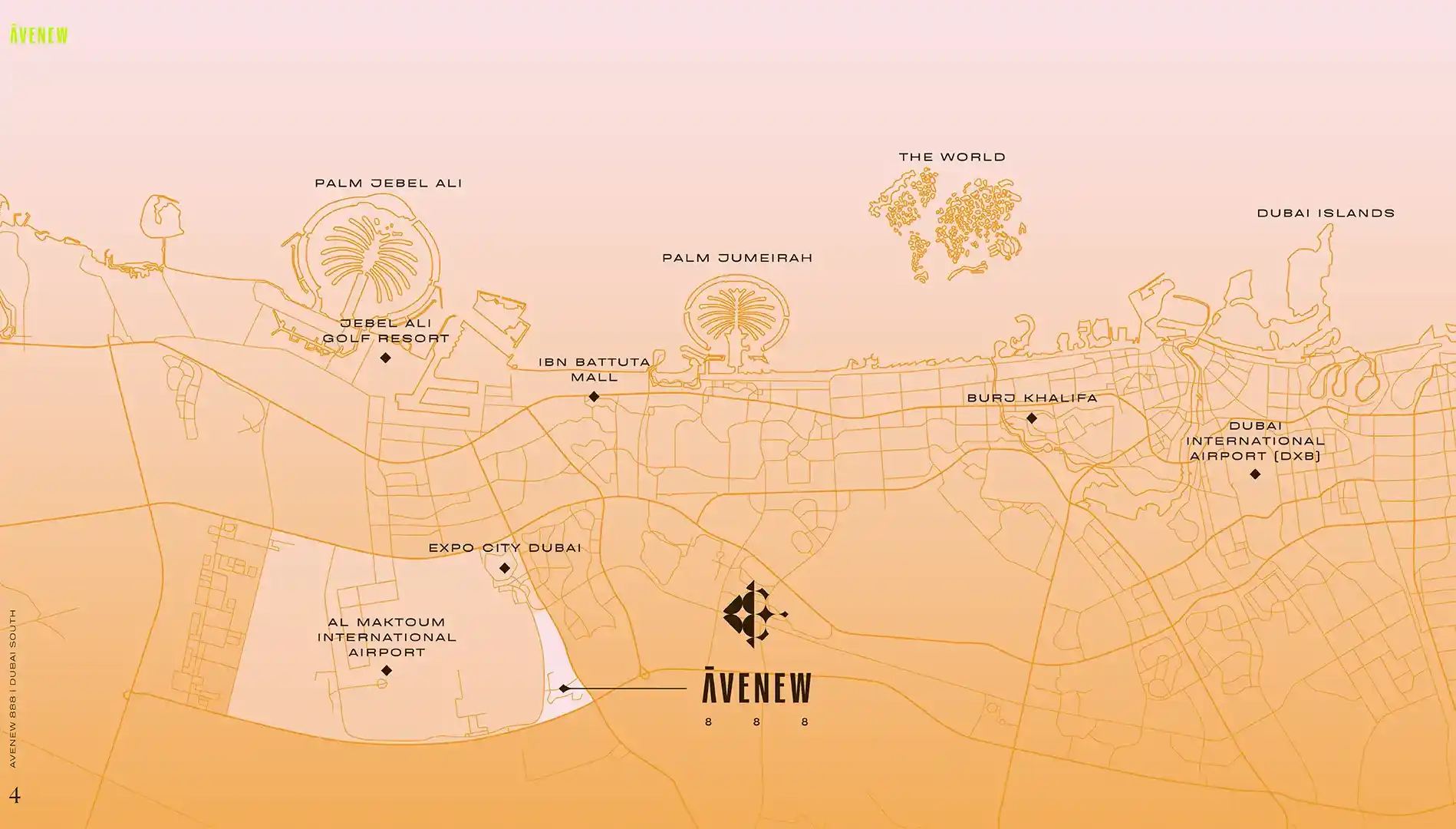 Damac Islands Dubai Location Map