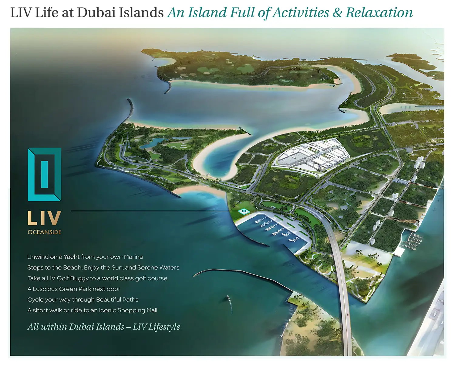 Damac Islands Dubai Location Map