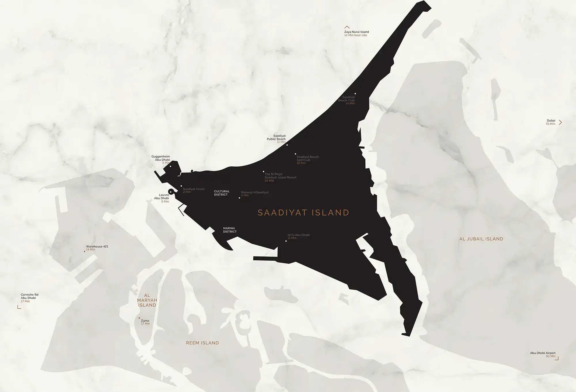 Damac Islands Dubai Location Map