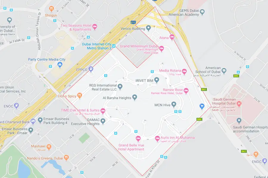 Damac Islands Dubai Location Map