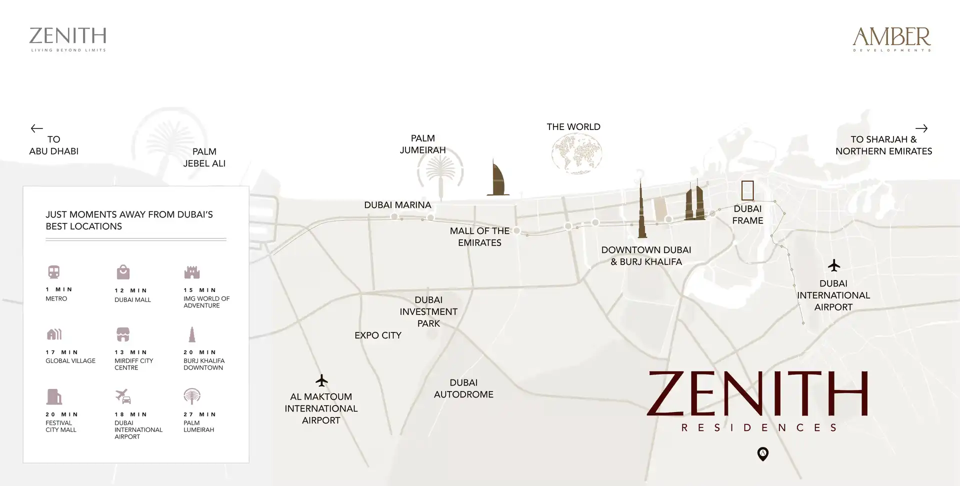 Damac Islands Dubai Location Map