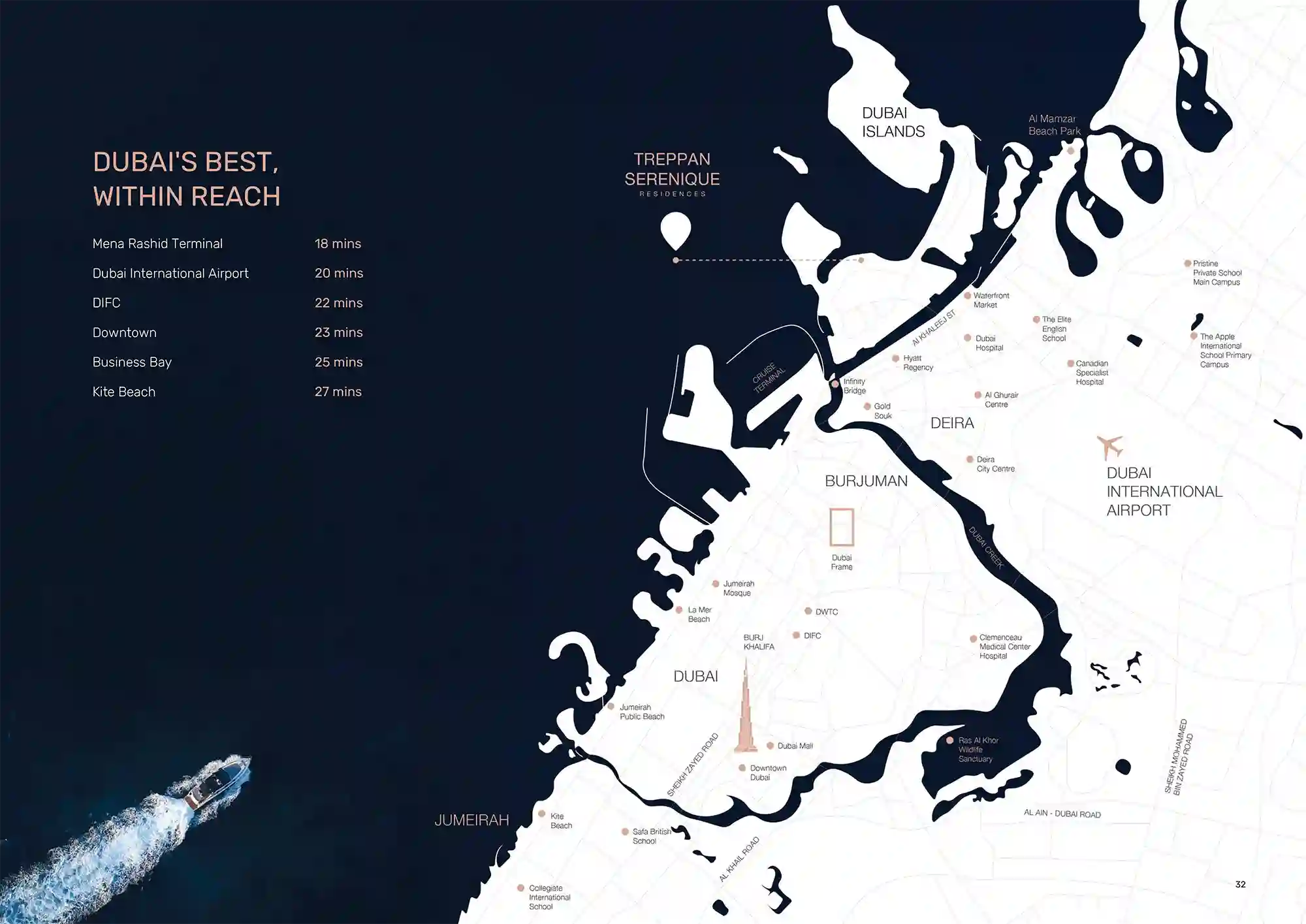 Damac Islands Dubai Location Map
