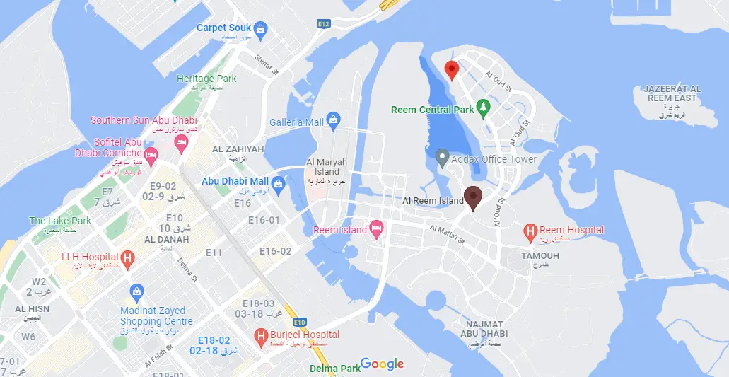 Damac Islands Dubai Location Map
