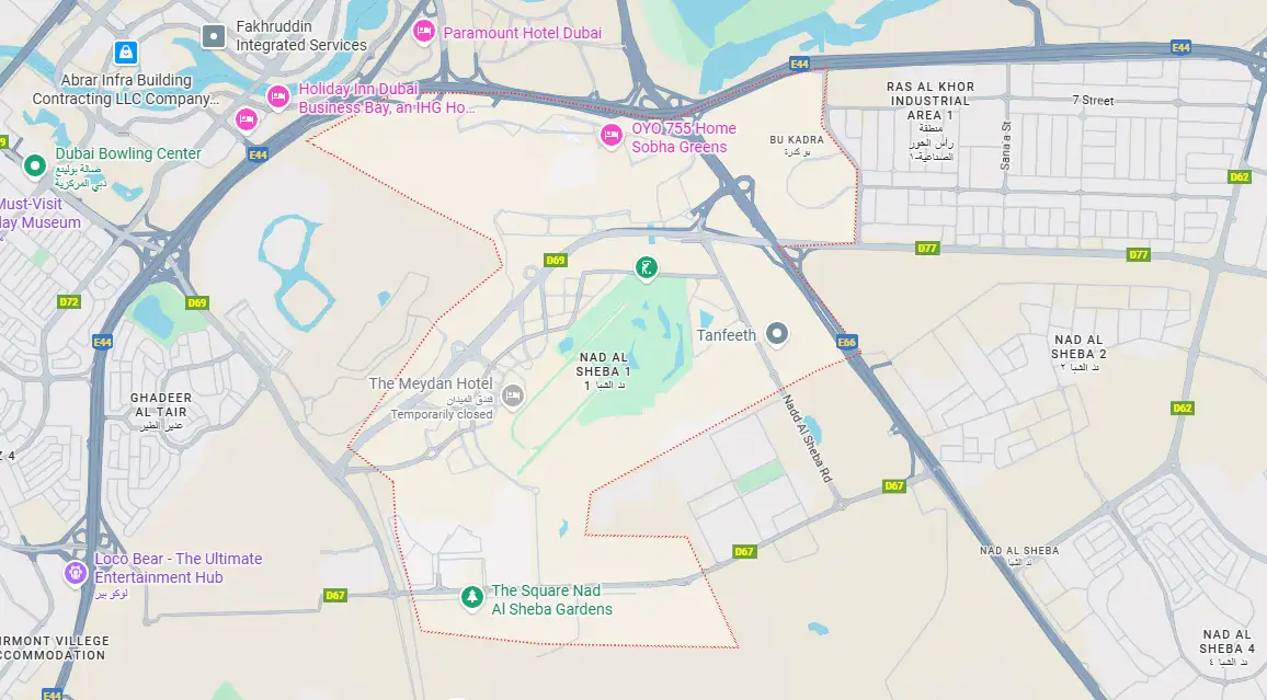 Damac Islands Dubai Location Map