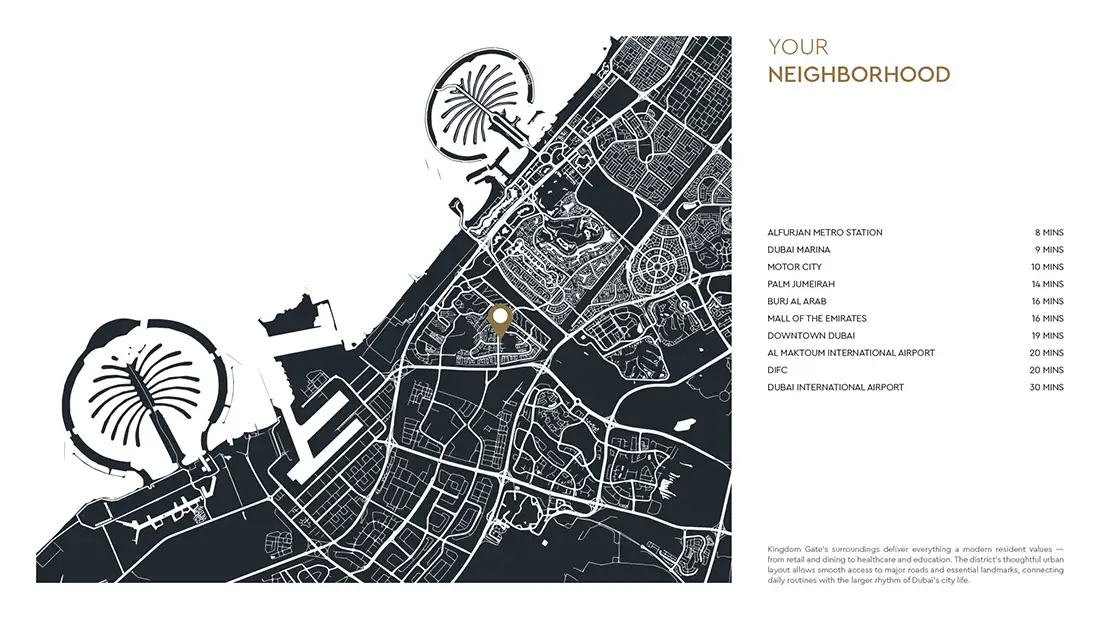 Damac Islands Dubai Location Map