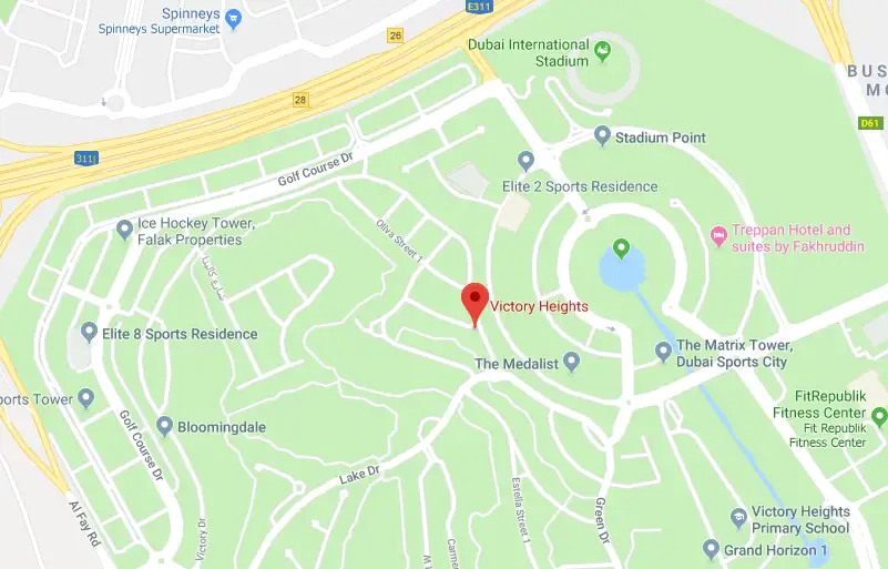 Damac Islands Dubai Location Map