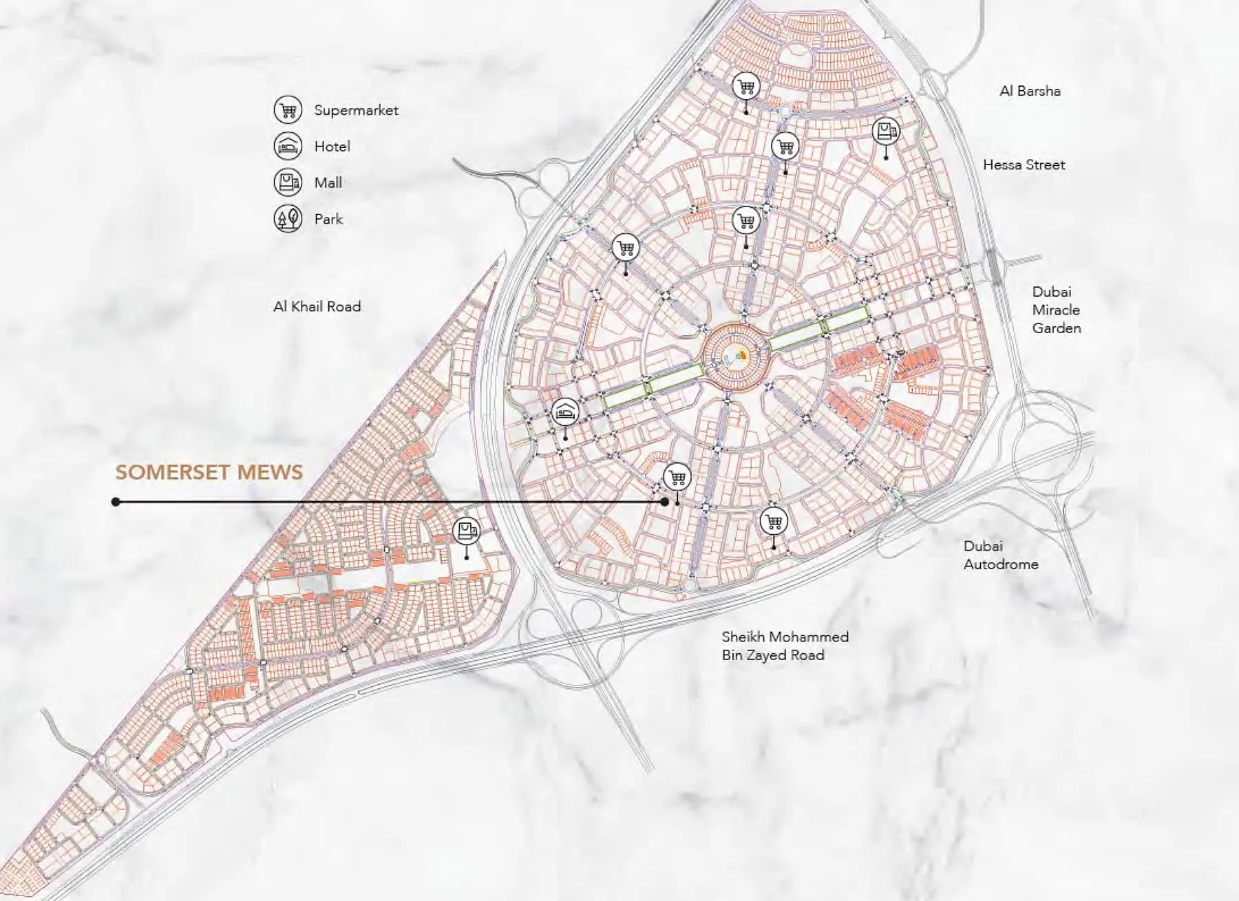 Damac Islands Dubai Location Map