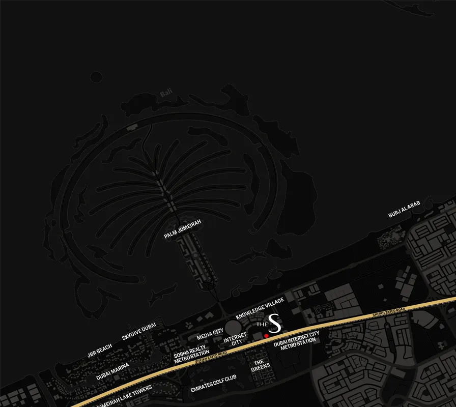 Damac Islands Dubai Location Map