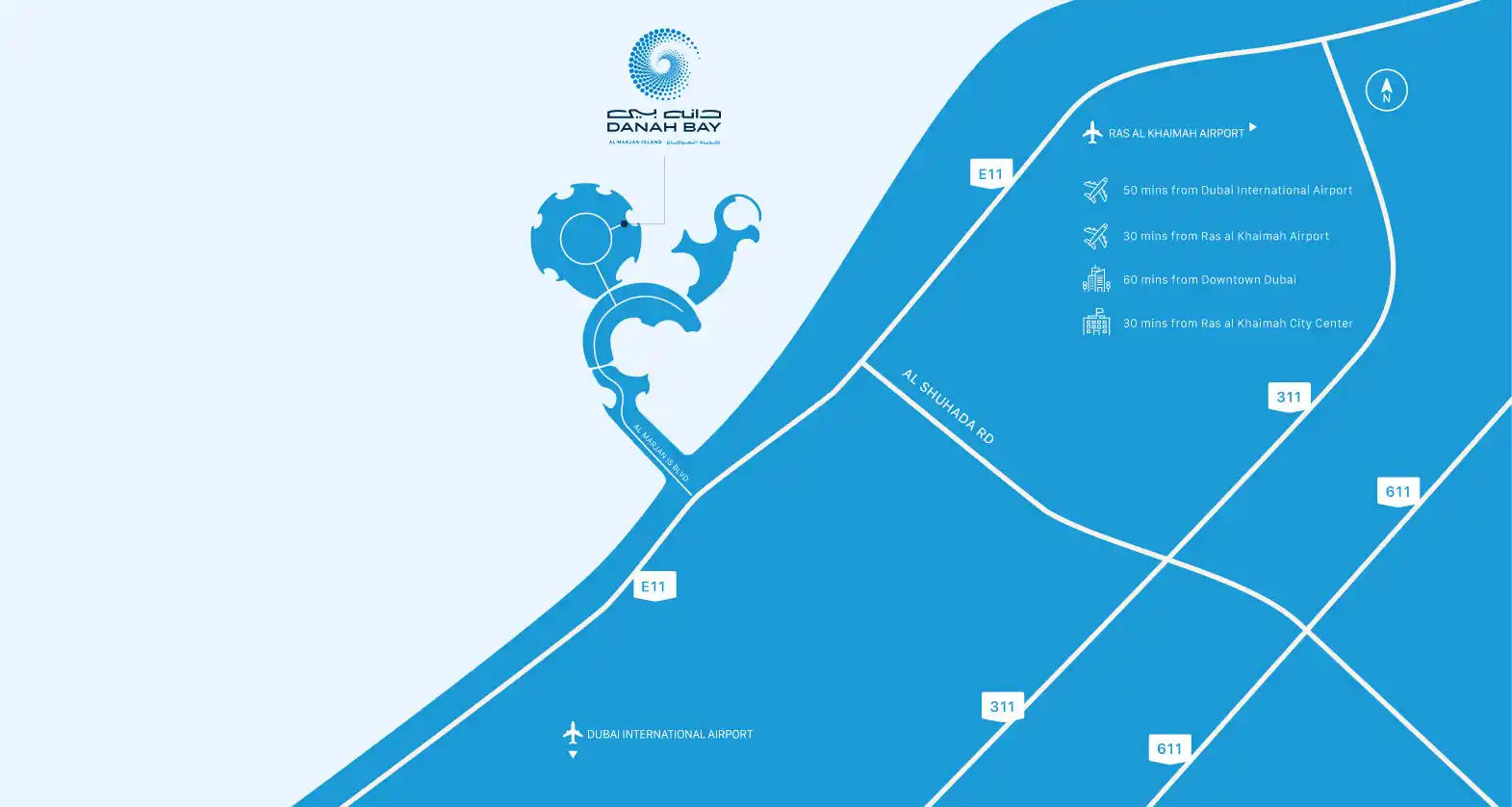 Danah Bay at Al Marjan Master Plan