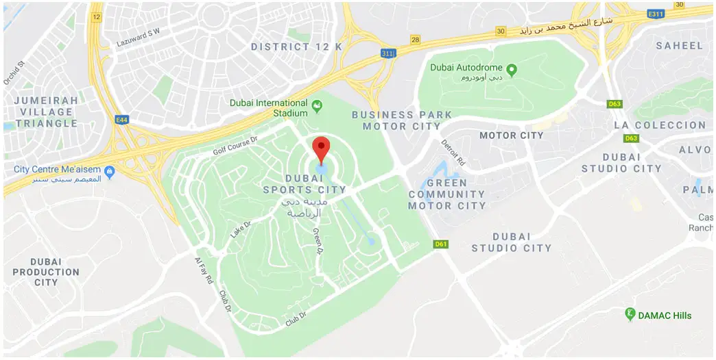 Damac Islands Dubai Location Map