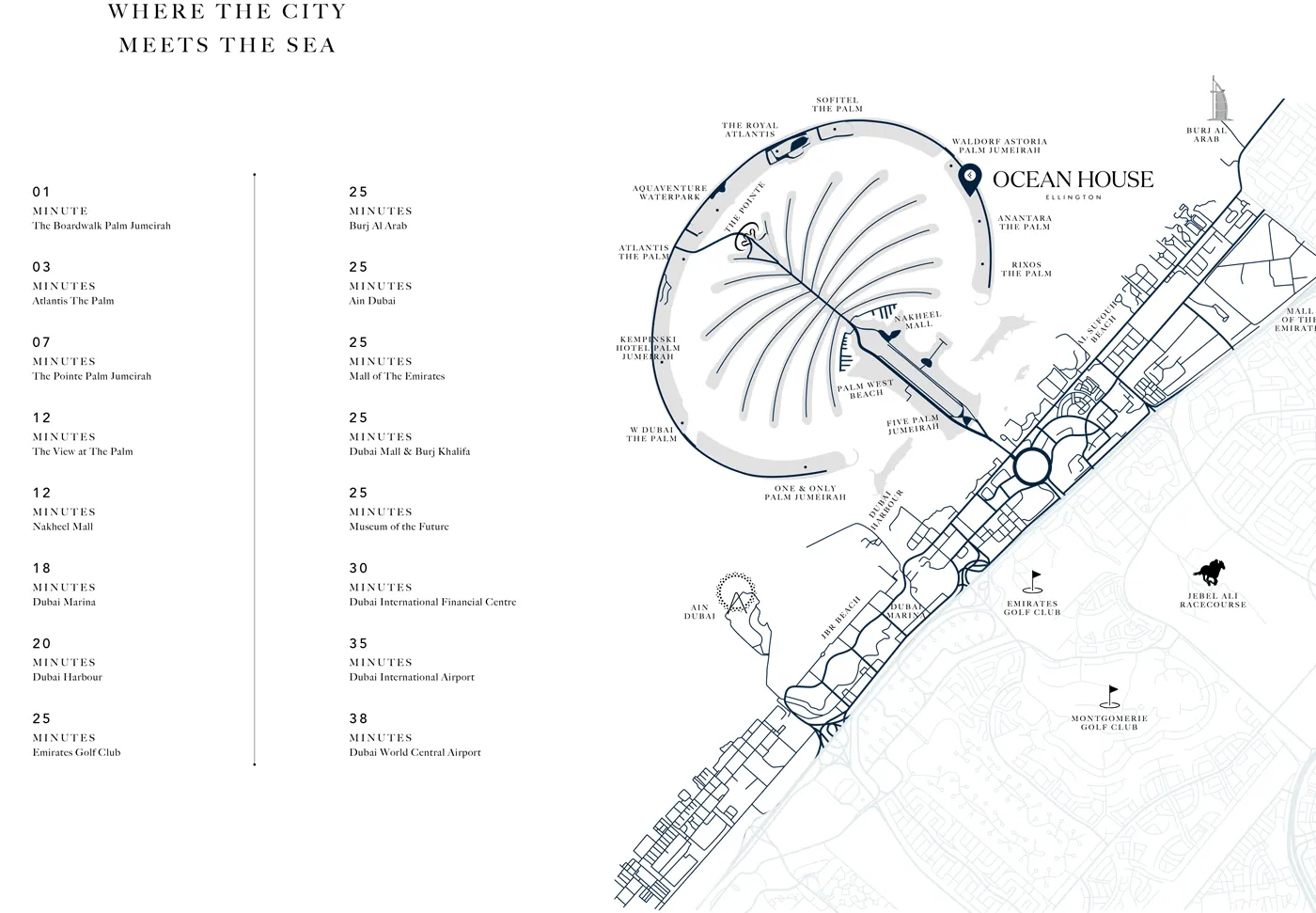 Damac Islands Dubai Location Map