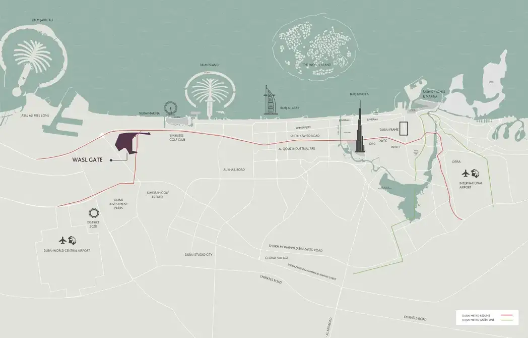 Damac Islands Dubai Location Map