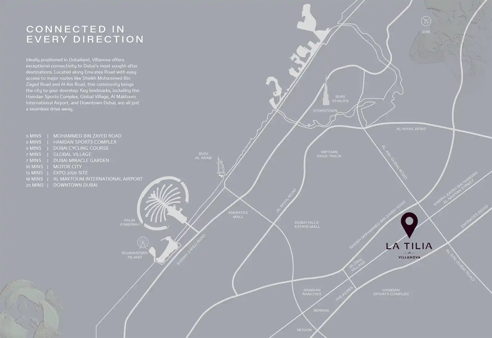 Damac Islands Dubai Location Map