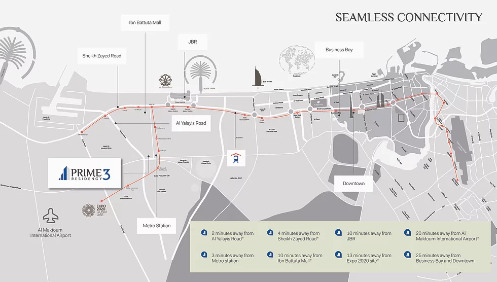 Damac Islands Dubai Location Map