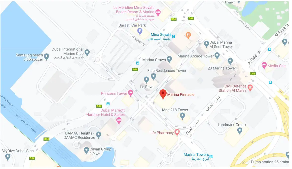 Damac Islands Dubai Location Map