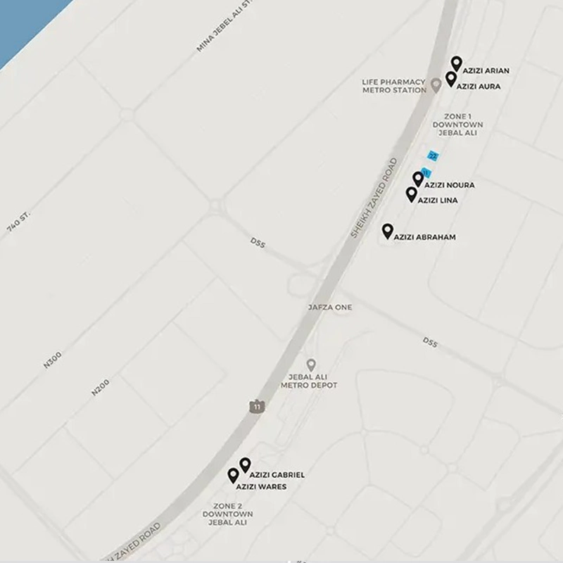 Azizi Gabriel at Downtown Jebel Ali Master Plan