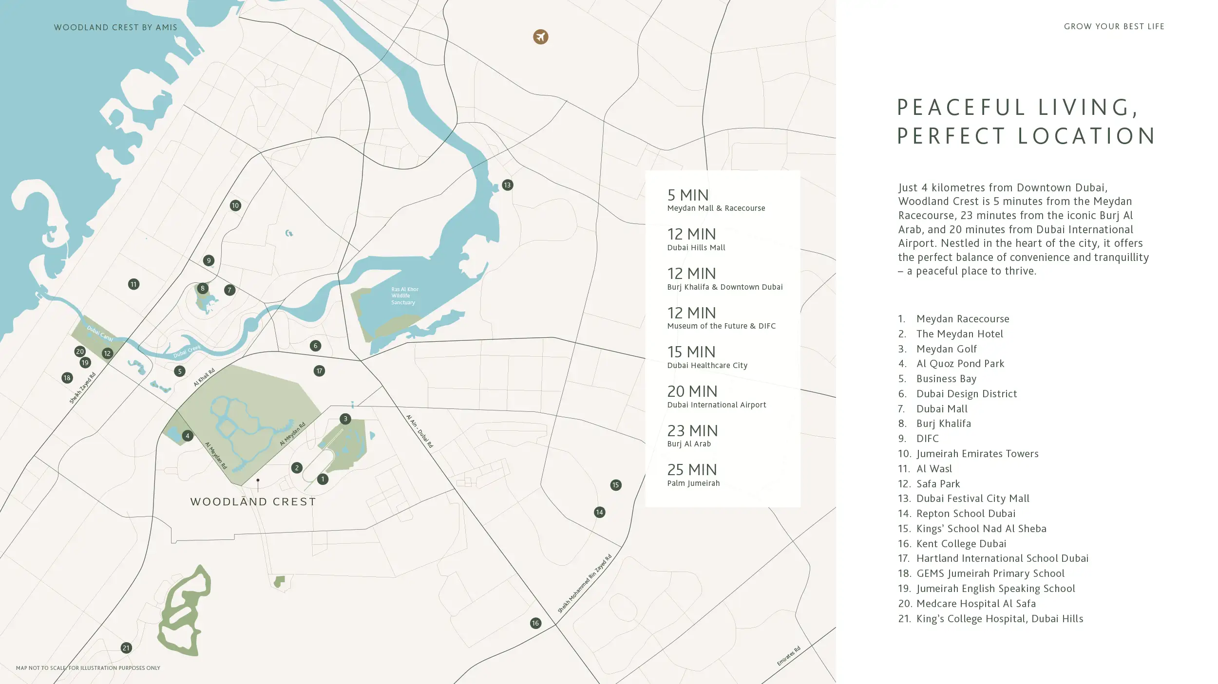 Damac Islands Dubai Location Map