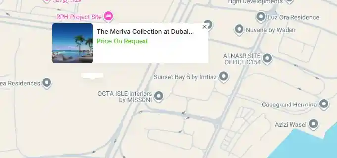 Damac Islands Dubai Location Map