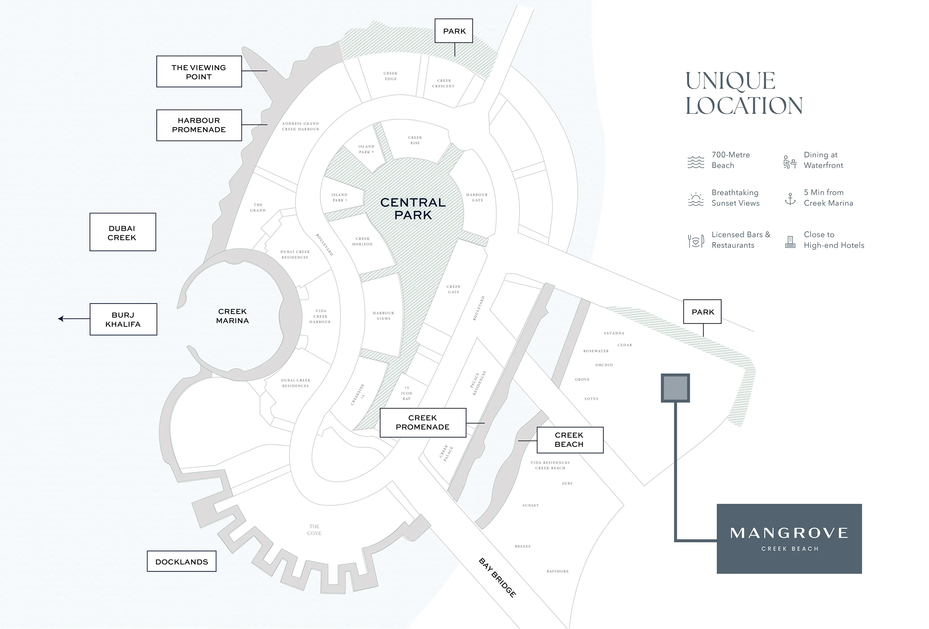 Damac Islands Dubai Location Map