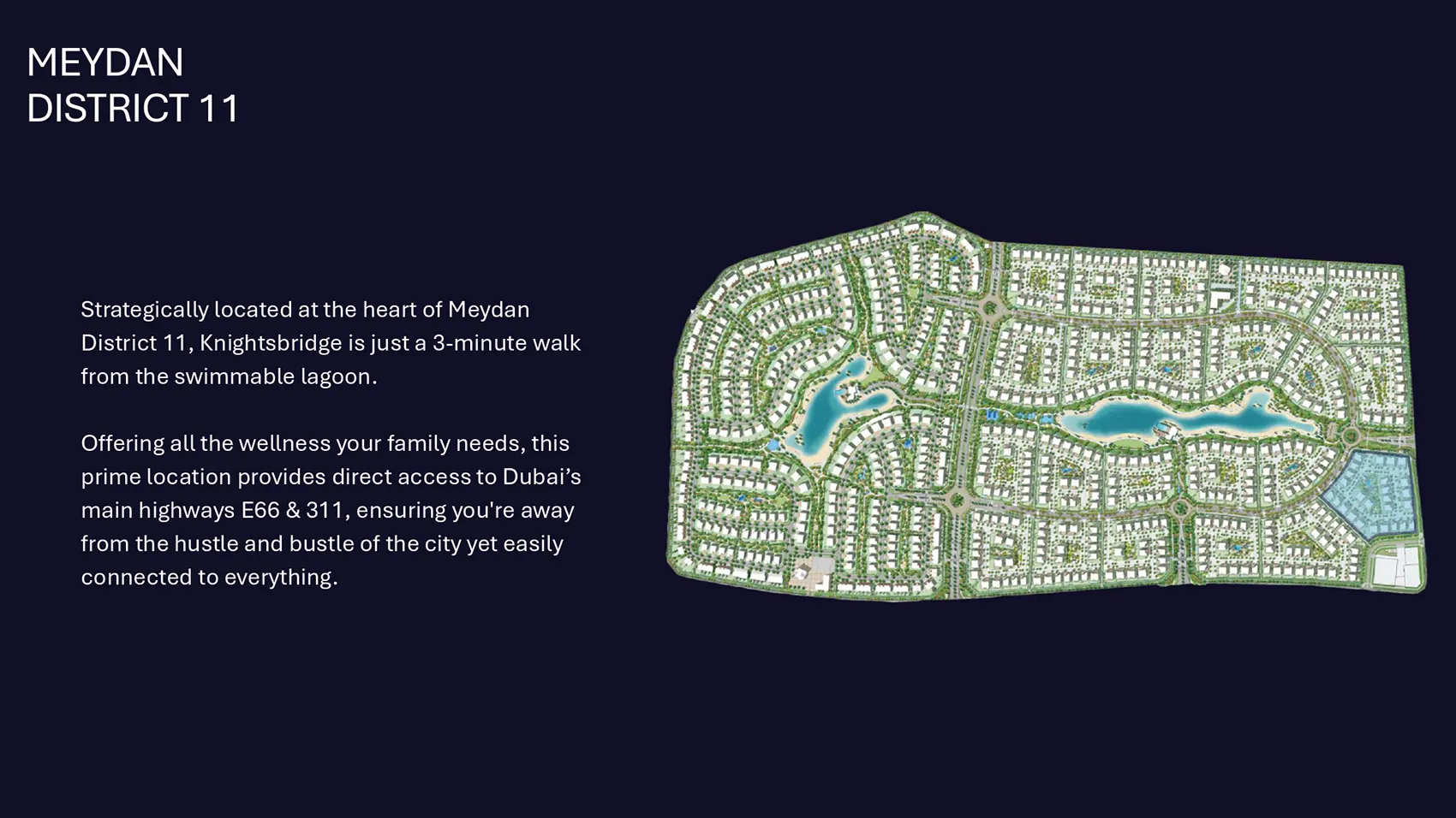Knightsbridge at Meydan Dubai Master Plan
