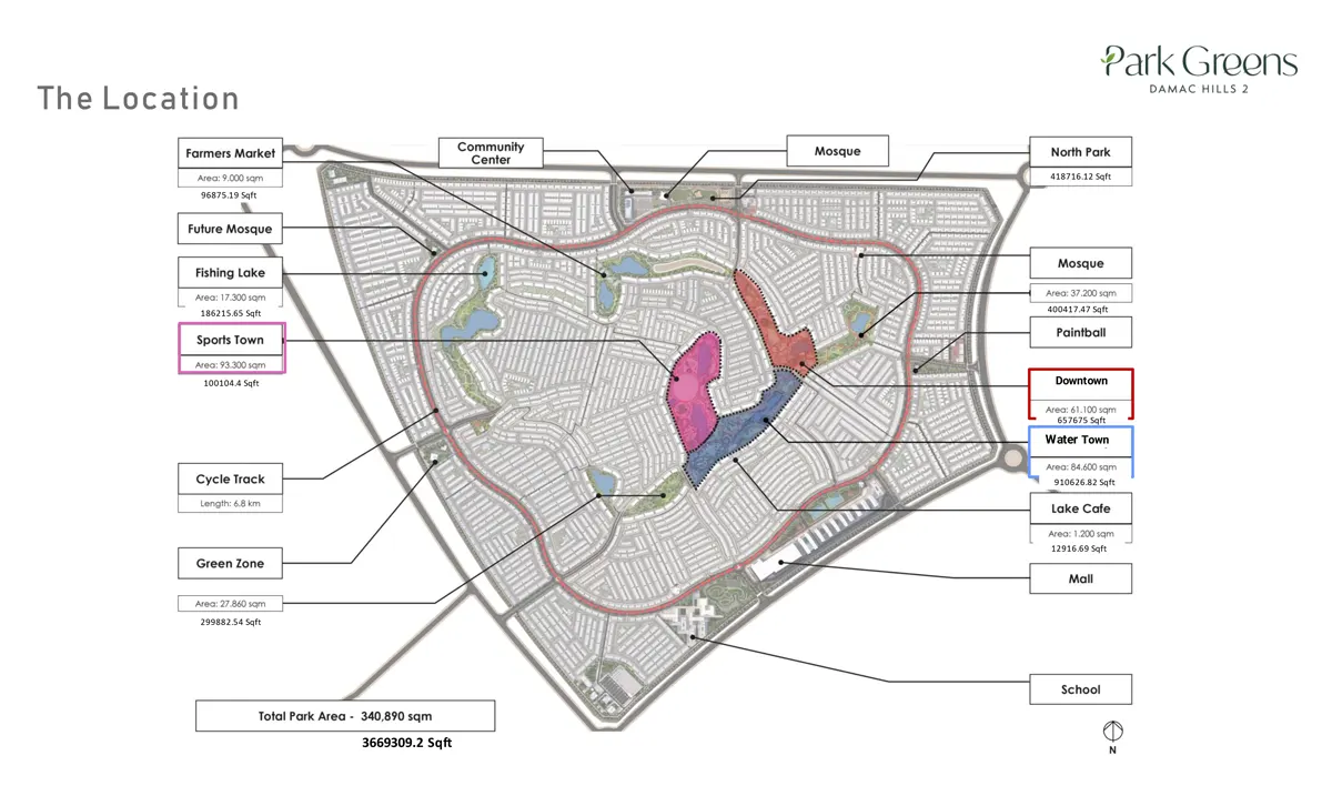 Damac Islands Dubai Location Map