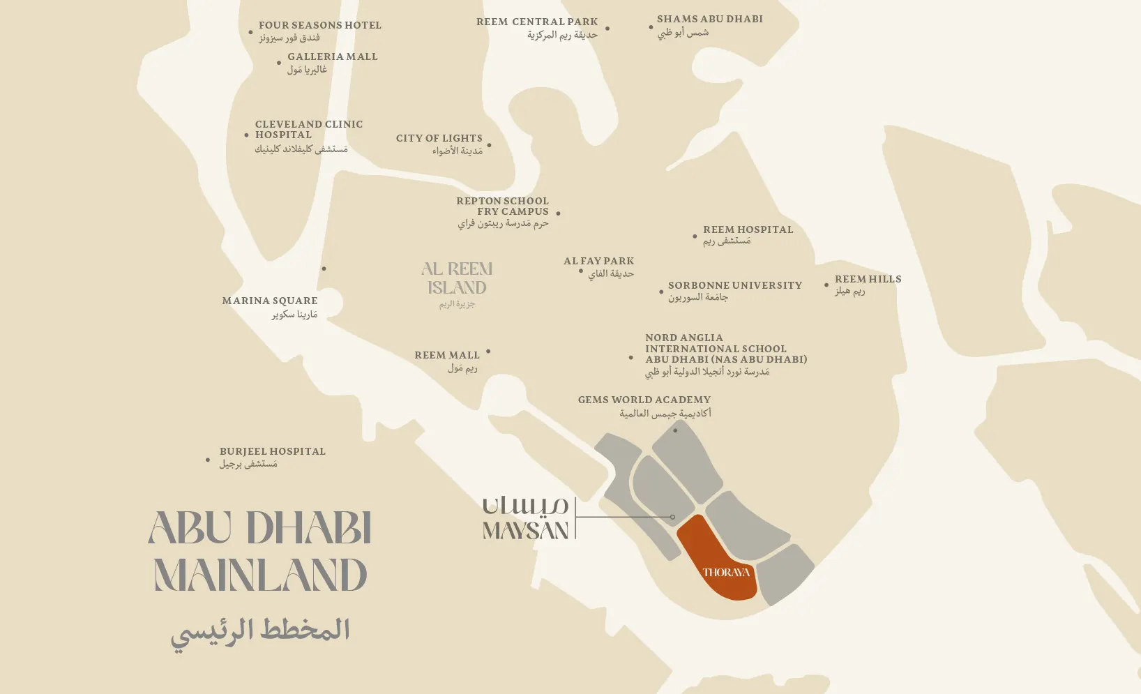 Damac Islands Dubai Location Map