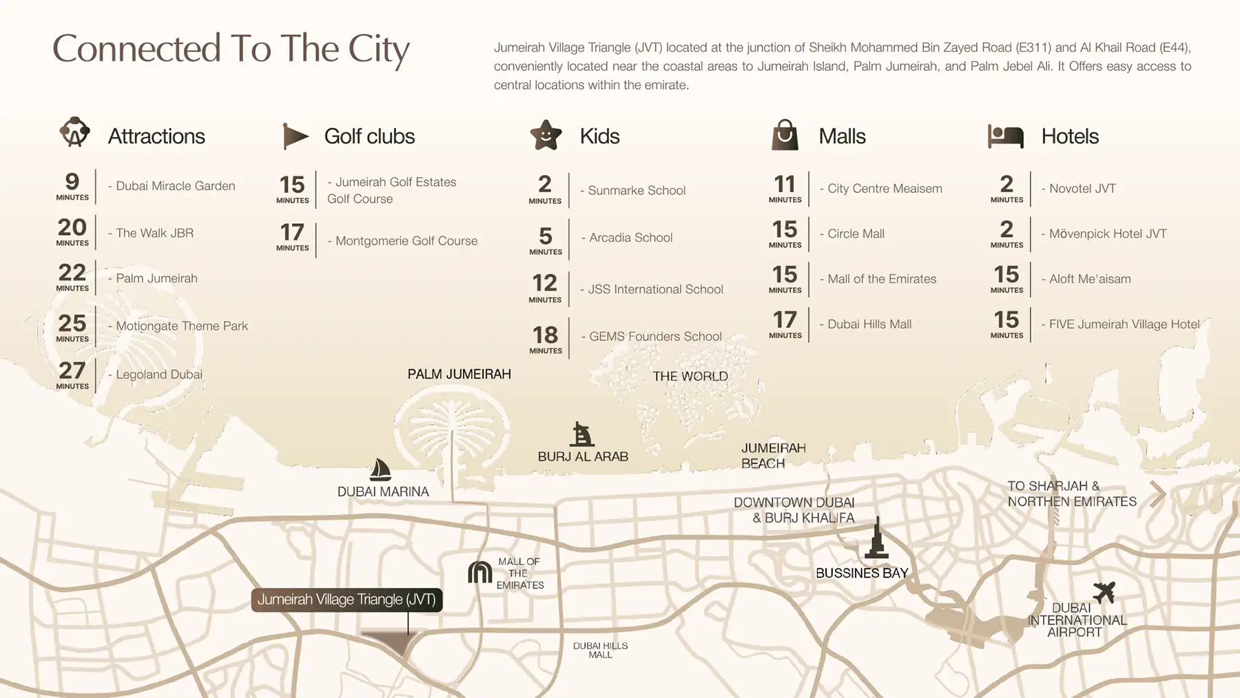 Damac Islands Dubai Location Map