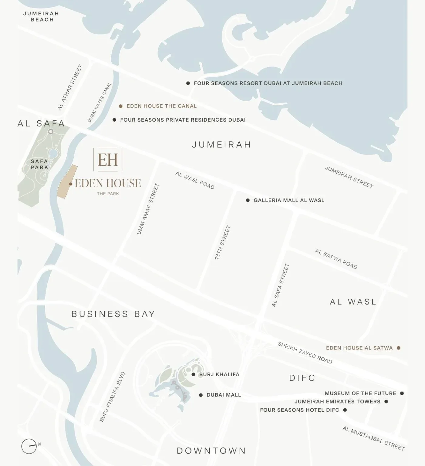 Damac Islands Dubai Location Map