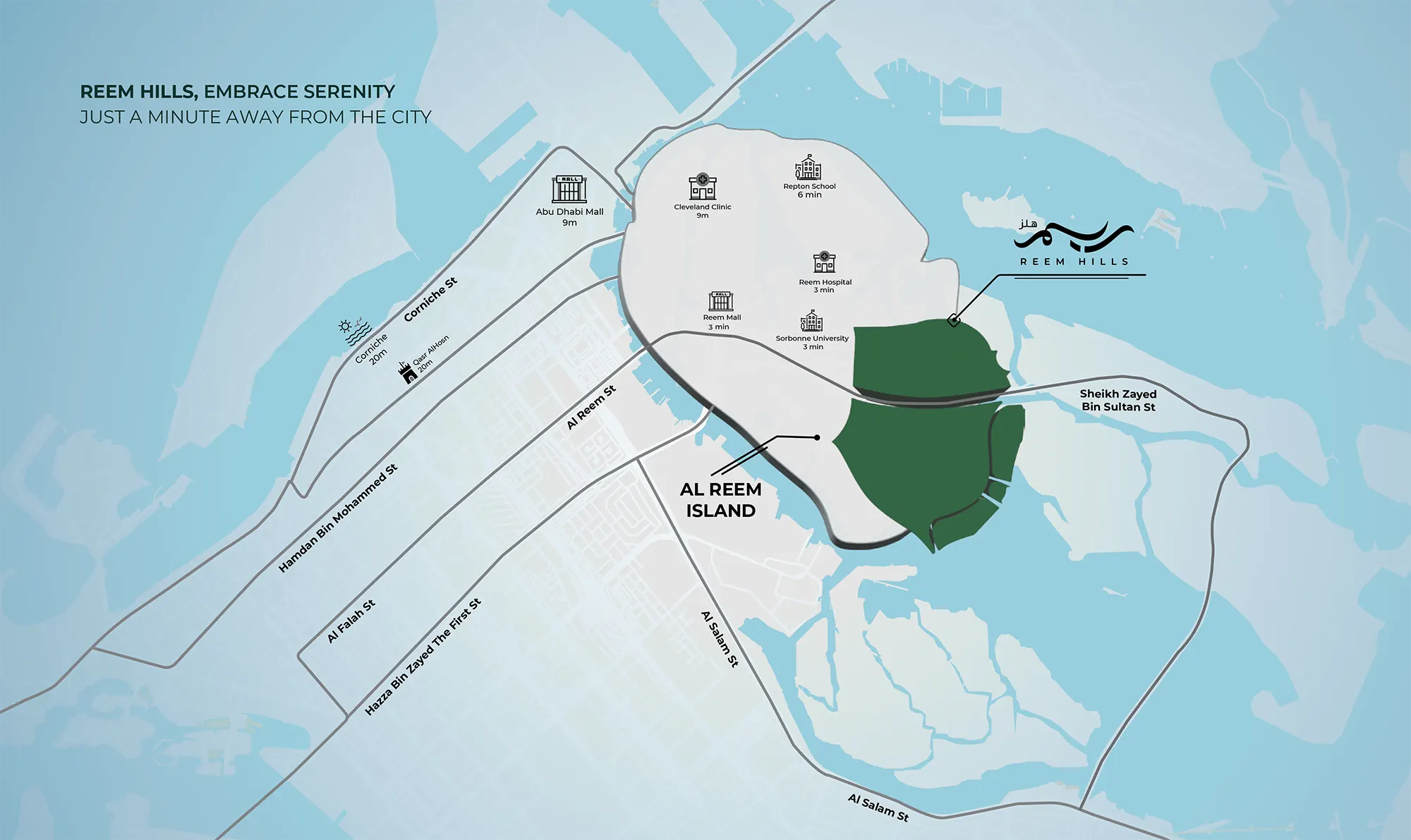 Damac Islands Dubai Location Map