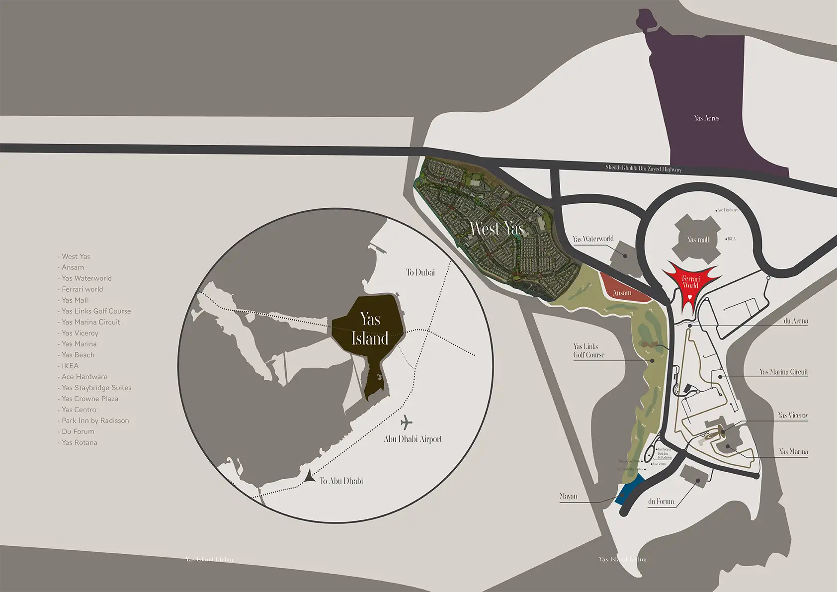 West Yas Villas by Aldar Master Plan