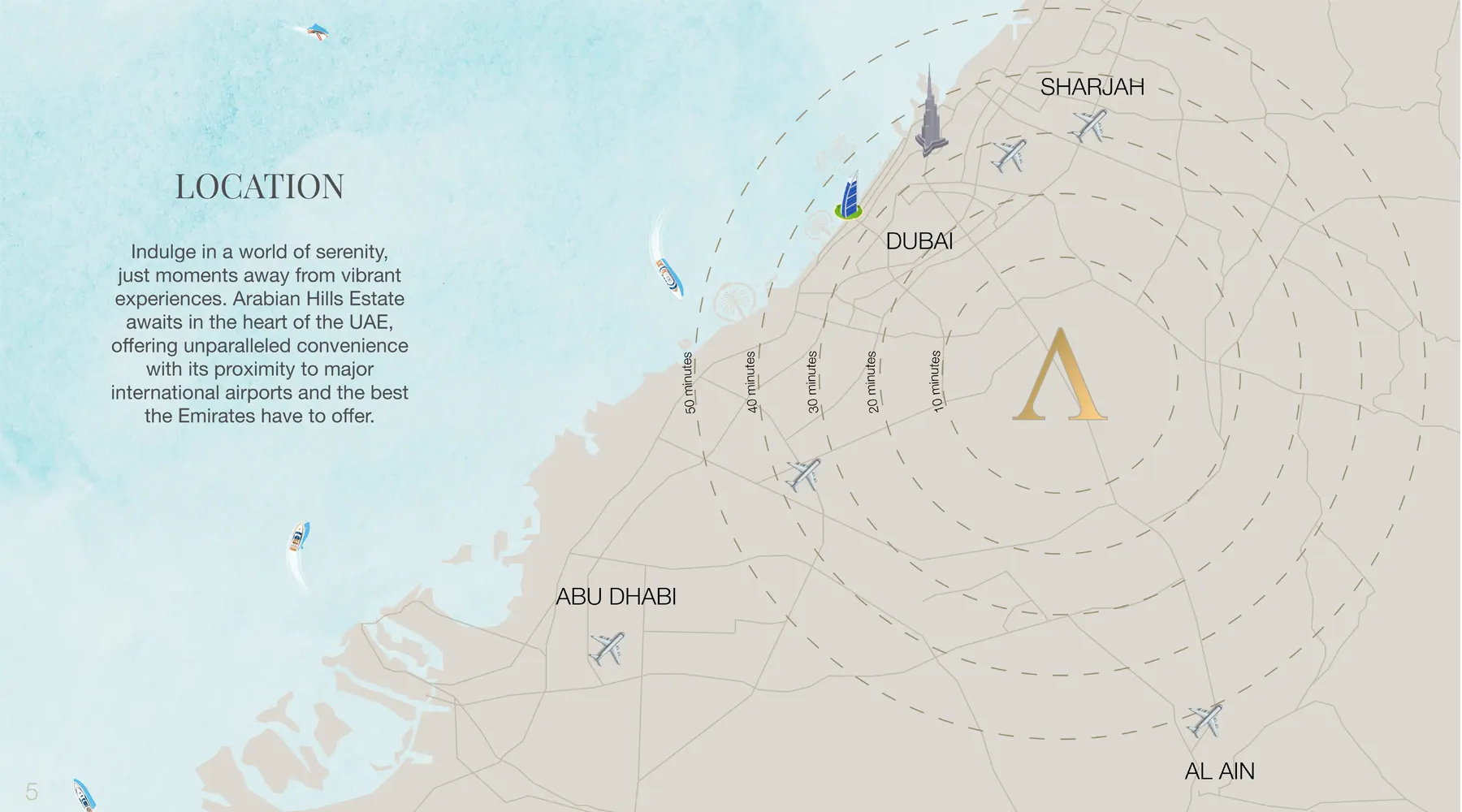 Damac Islands Dubai Location Map