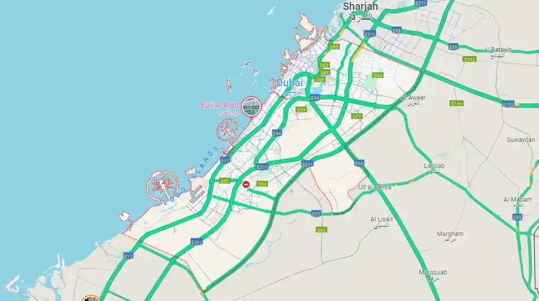 Damac Islands Dubai Location Map