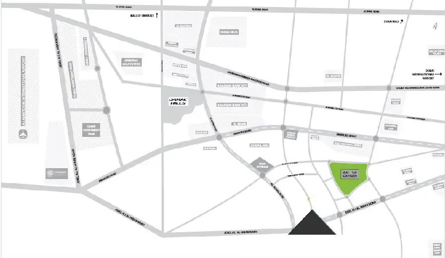 Damac Islands Dubai Location Map