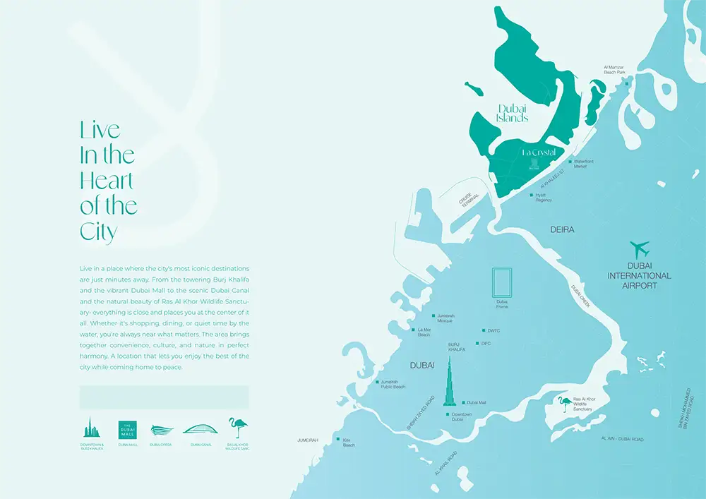 Damac Islands Dubai Location Map