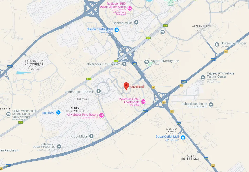 Damac Islands Dubai Location Map