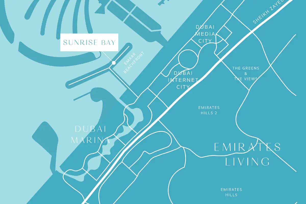 Damac Islands Dubai Location Map