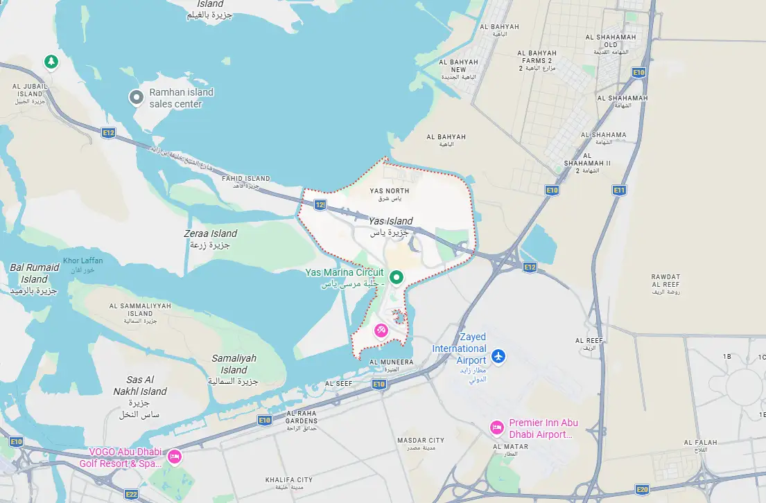 Damac Islands Dubai Location Map