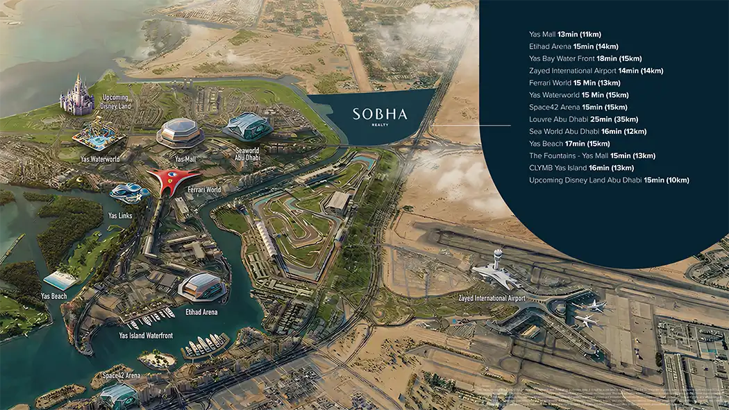 Damac Islands Dubai Location Map