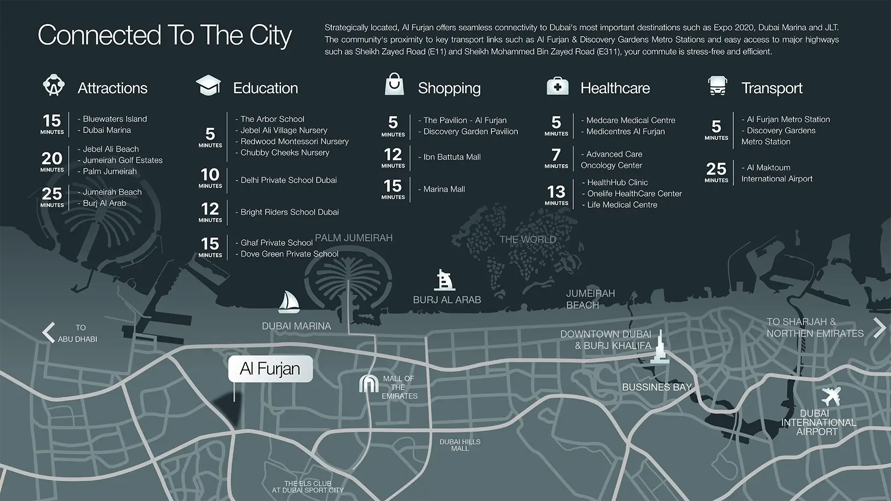 Damac Islands Dubai Location Map