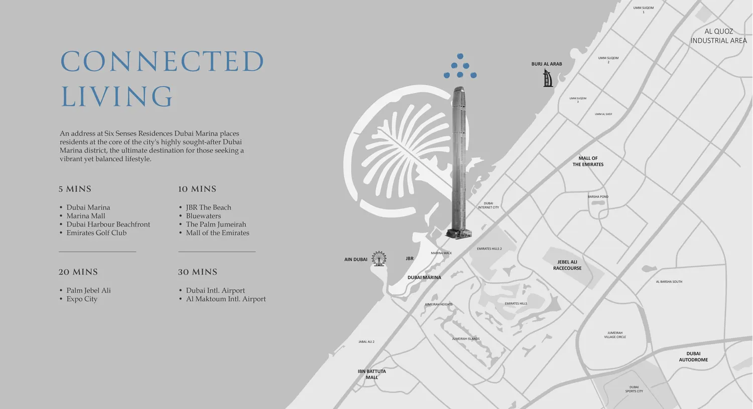 Damac Islands Dubai Location Map