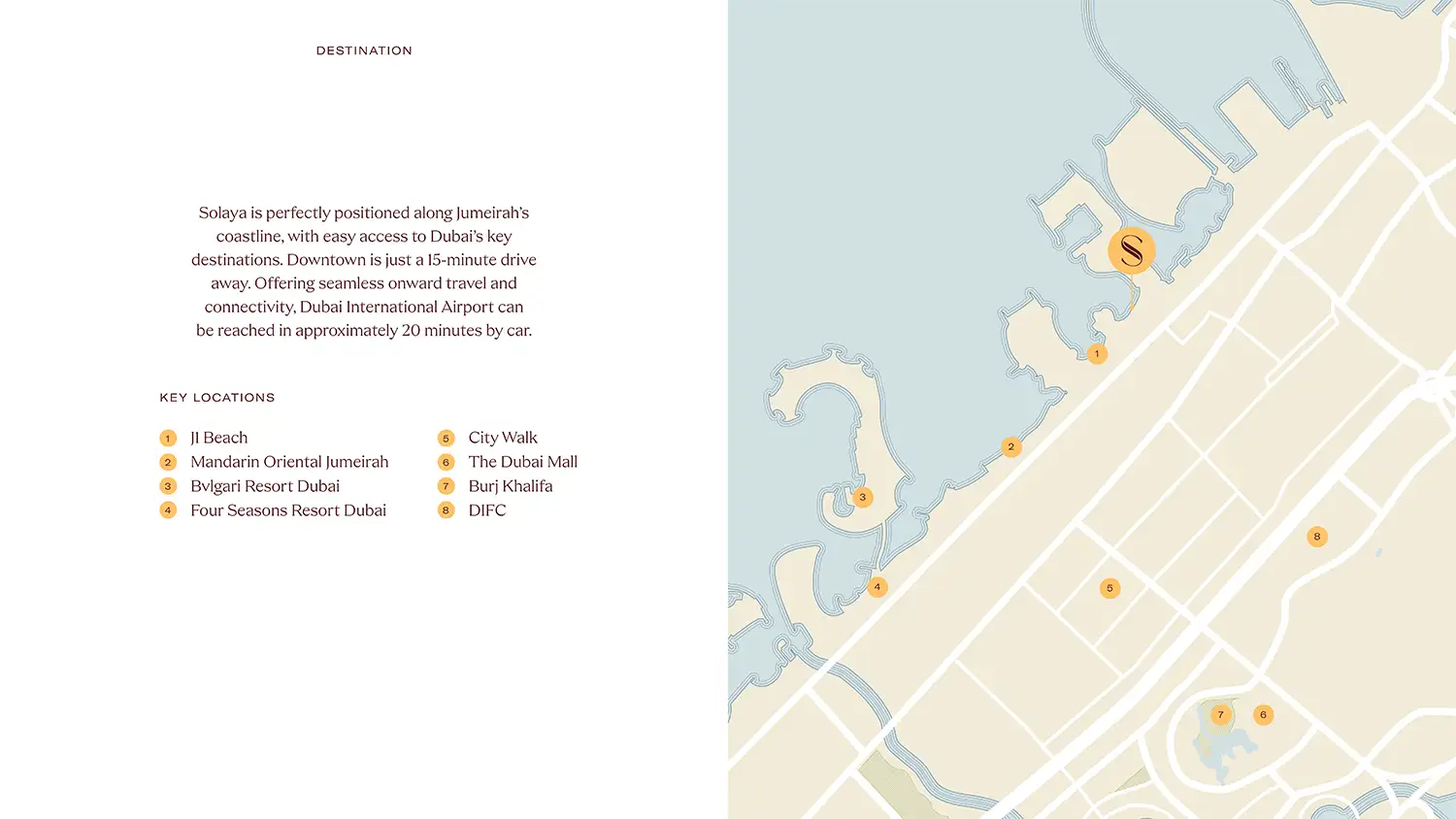 Damac Islands Dubai Location Map