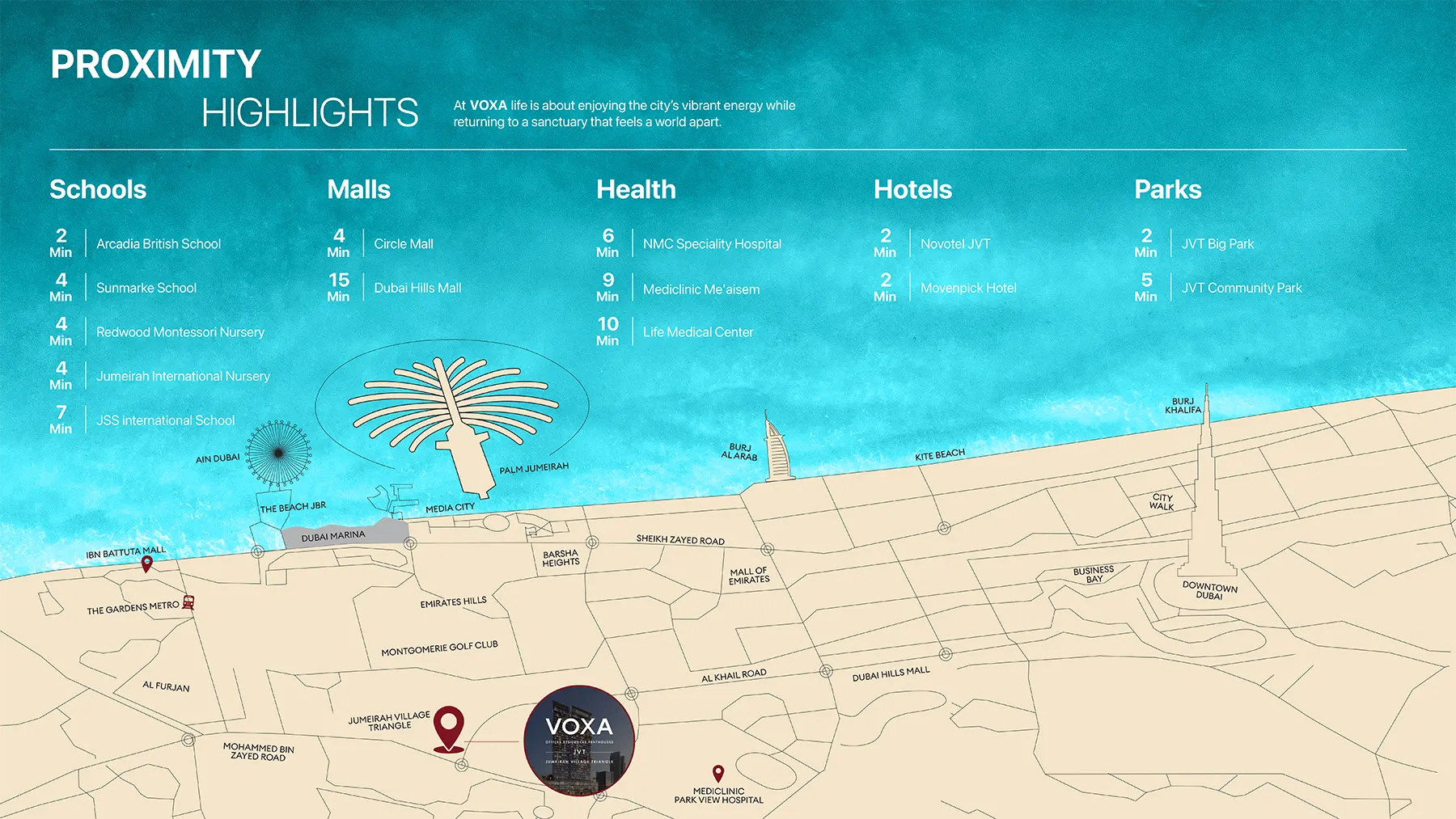 Damac Islands Dubai Location Map