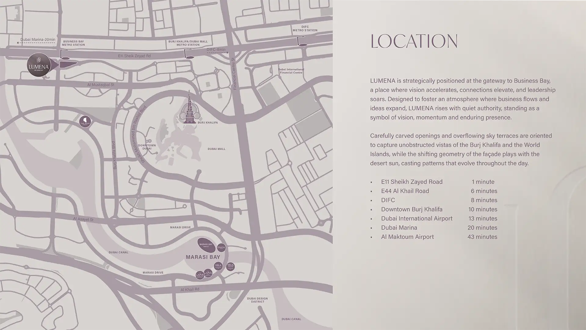 Damac Islands Dubai Location Map