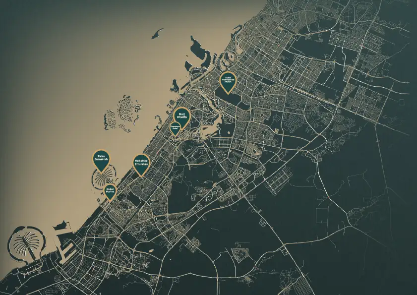 Damac Islands Dubai Location Map