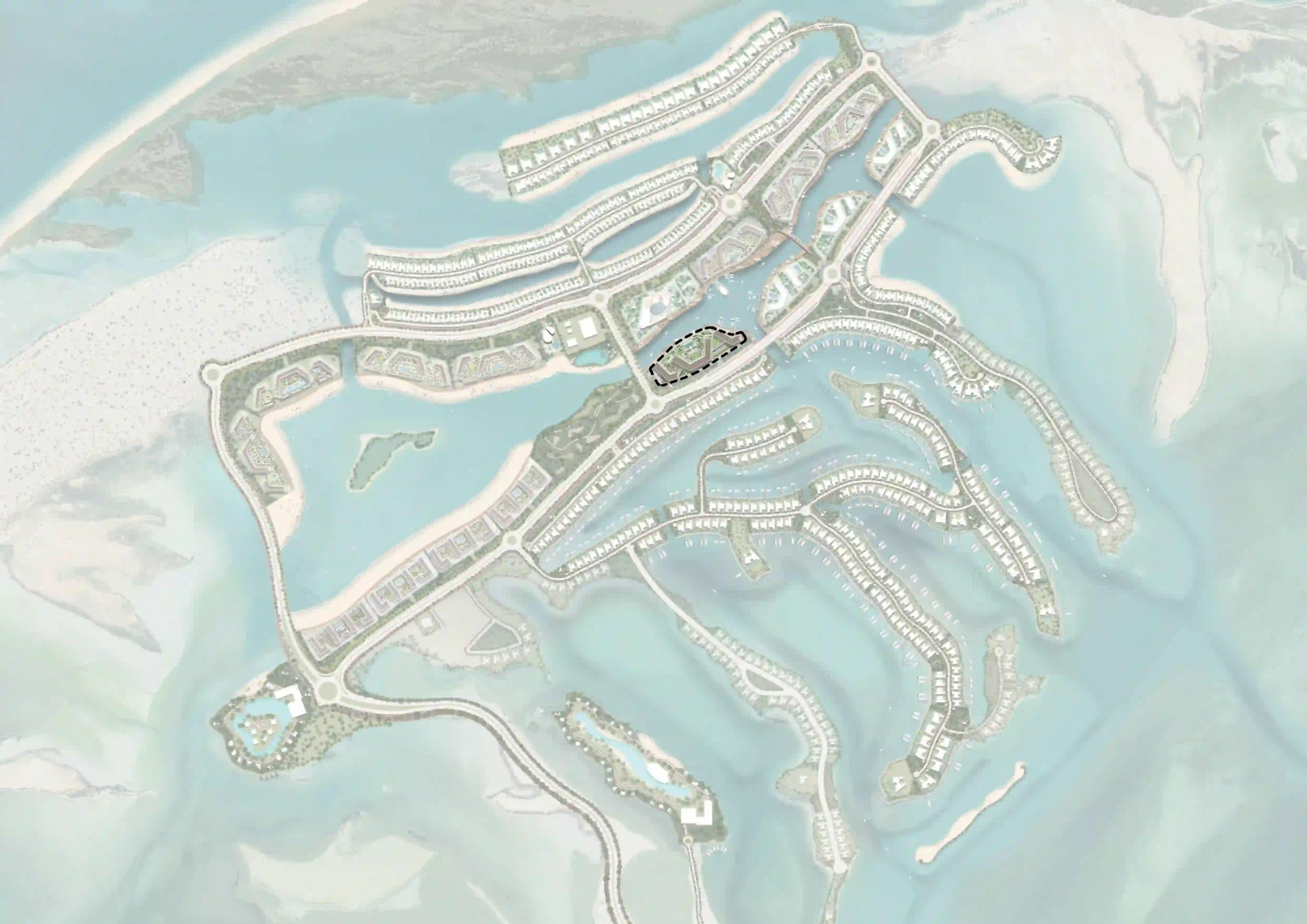Damac Islands Dubai Location Map