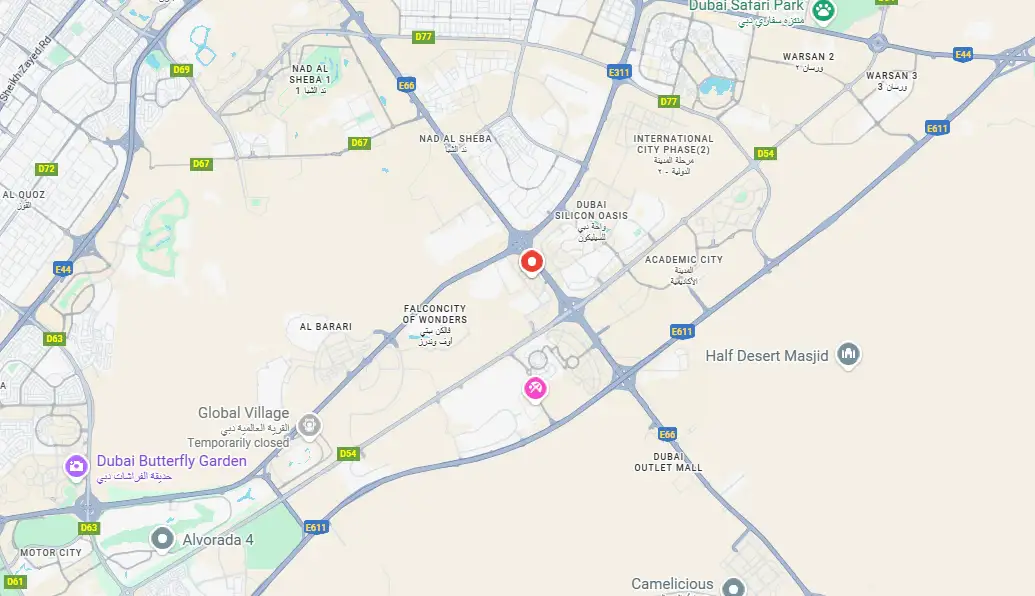 Damac Islands Dubai Location Map