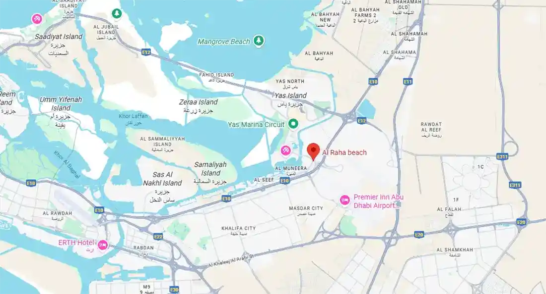 Damac Islands Dubai Location Map