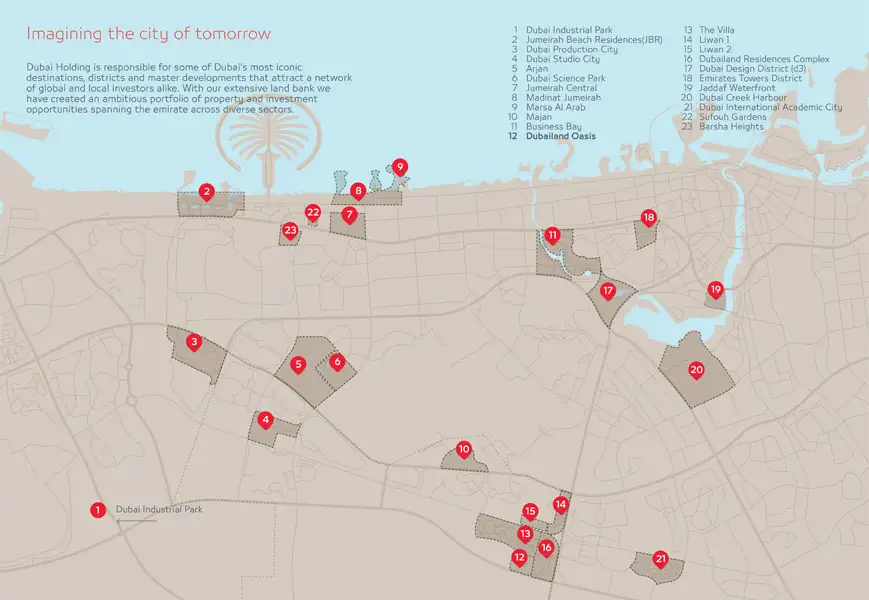 Damac Islands Dubai Location Map